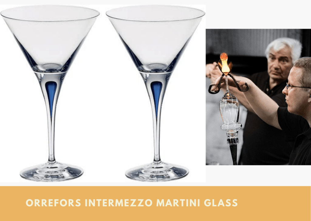 Orrefors Intermezzo Martini Glass