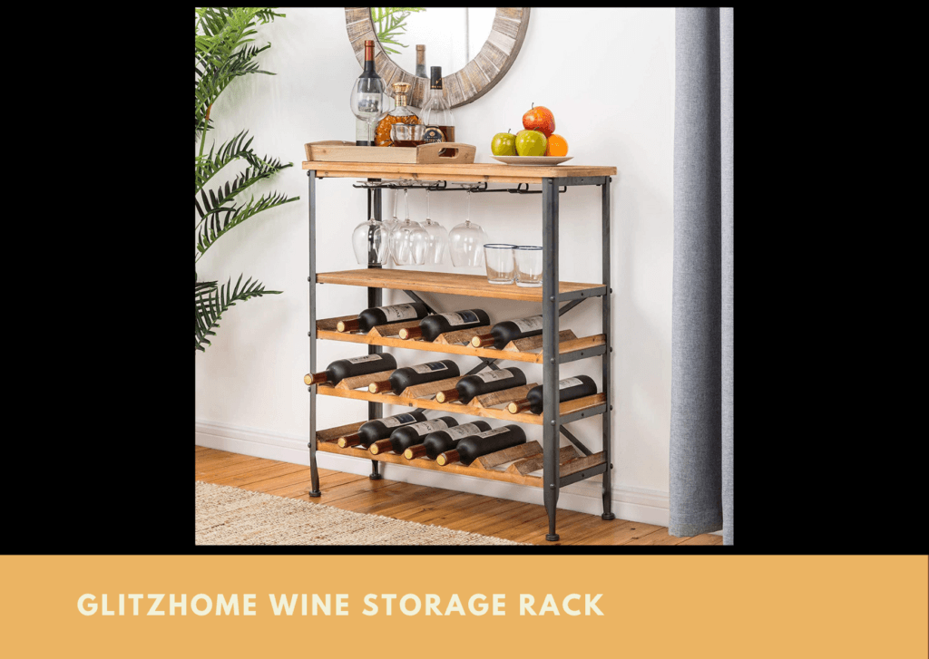Glitzhome Wine Storage Rack