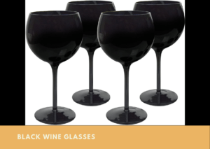 Black Wine Glasses