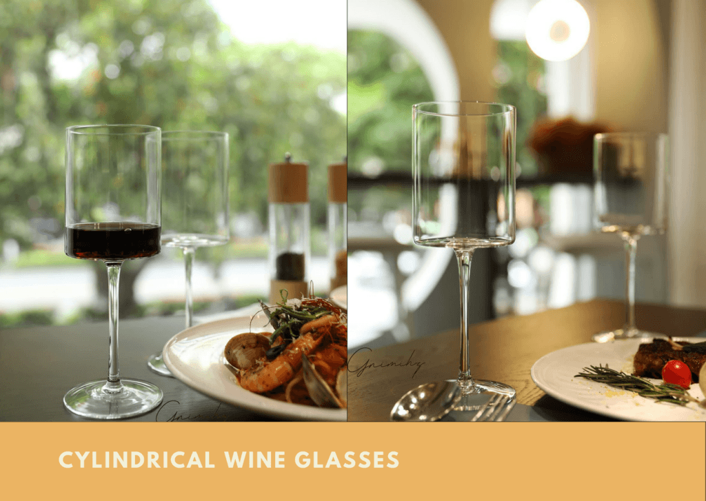 Cylindrical Wine Glasses