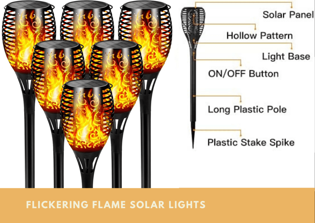 Flickering Flame Solar Light