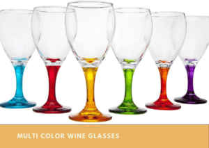 Multi Color Wine Glasses