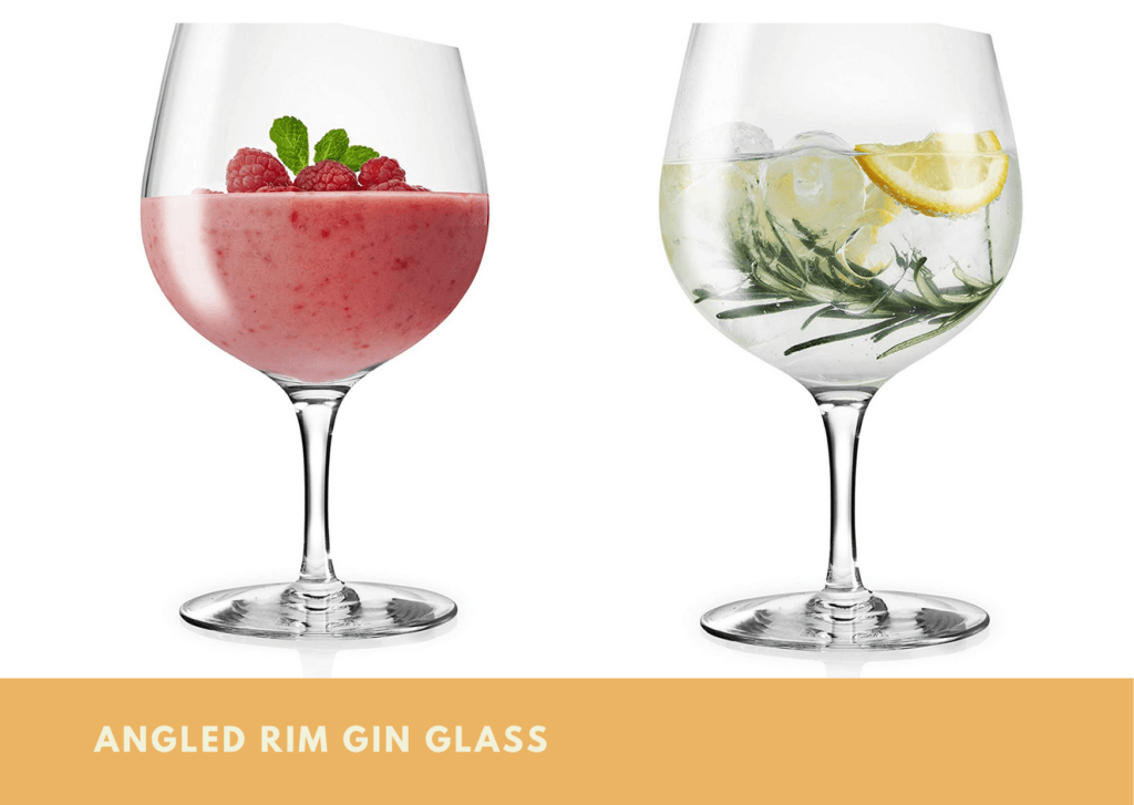 Angled Rim Gin Glass