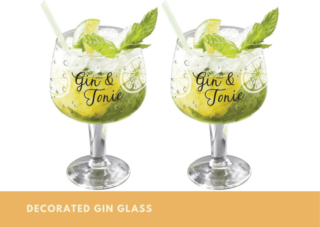 Decorated Gin Glass