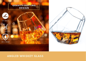 Angled Whiskey Glass