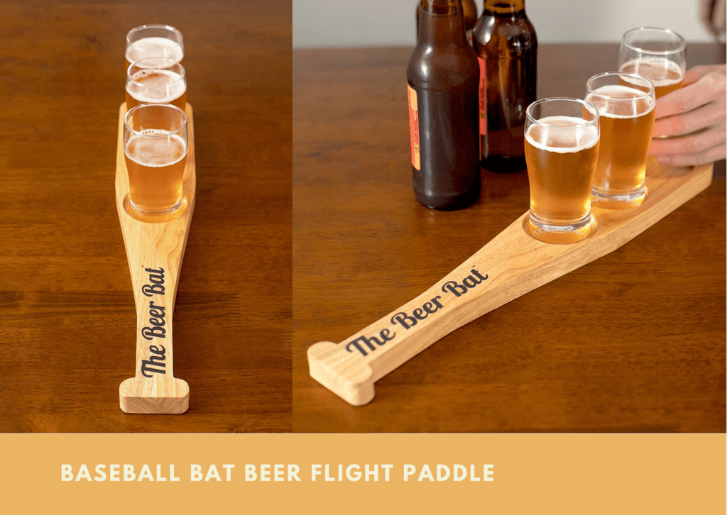 Baseball Bat Beer Flight Paddle