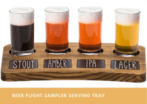 Beer Flight Sampler Serving Tray