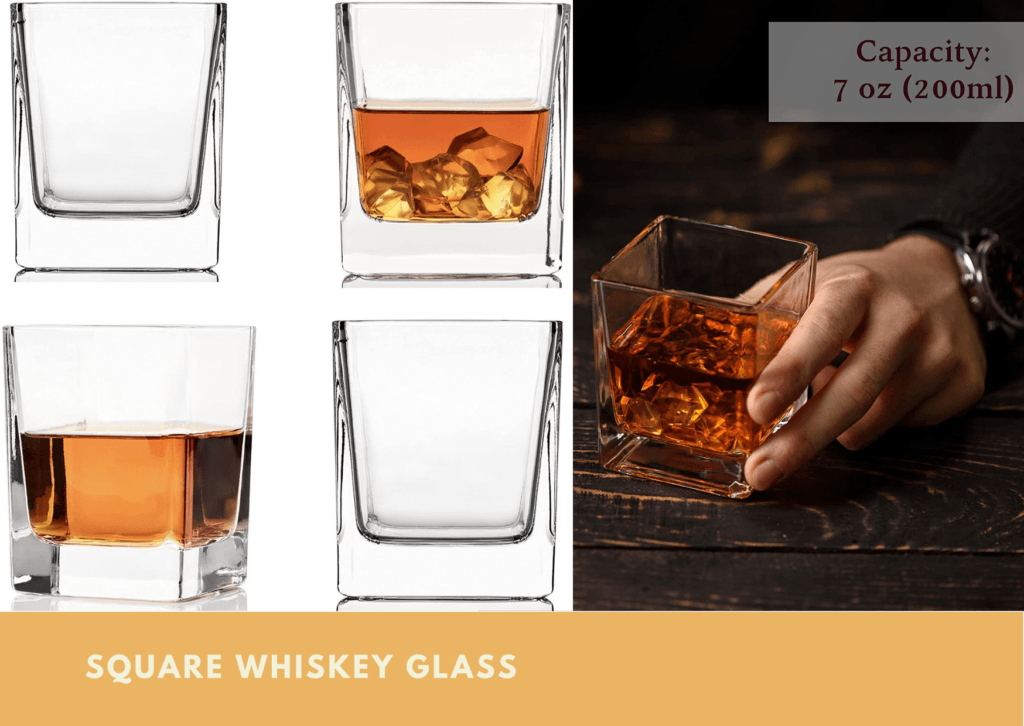 Square Whiskey Glass