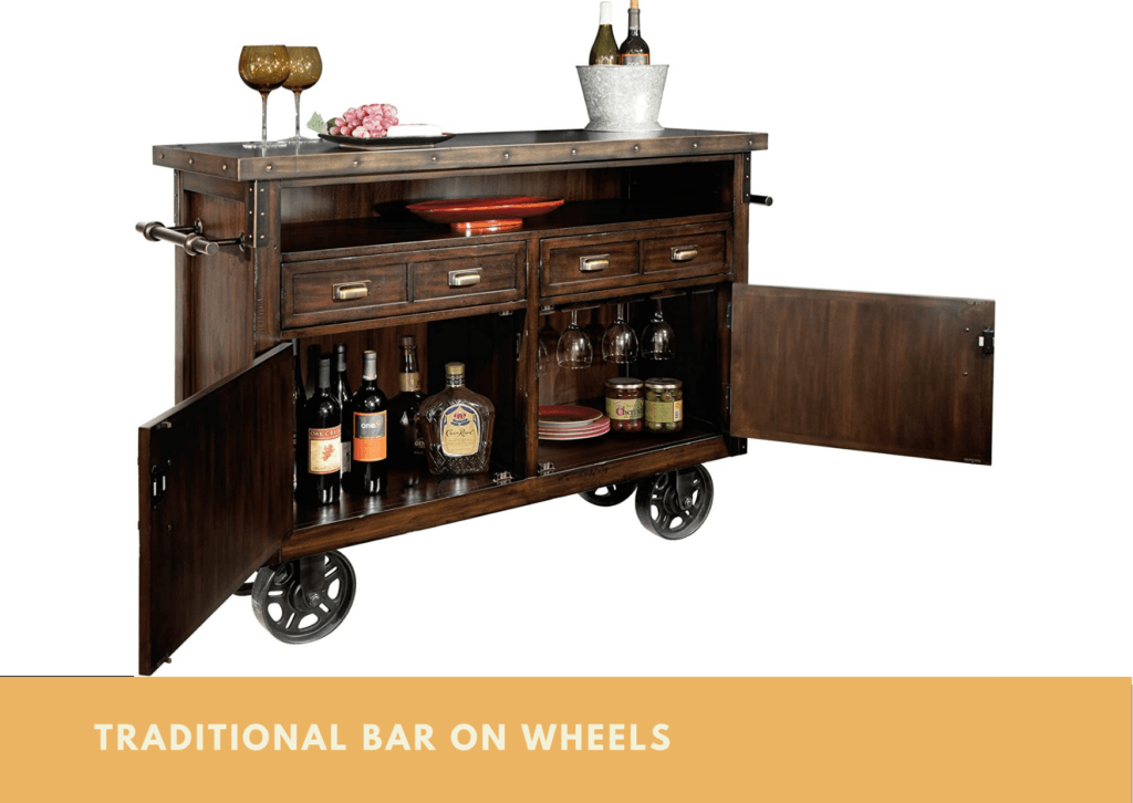 Traditional Bar On Wheels