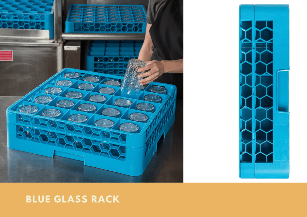 Blue Glass Rack