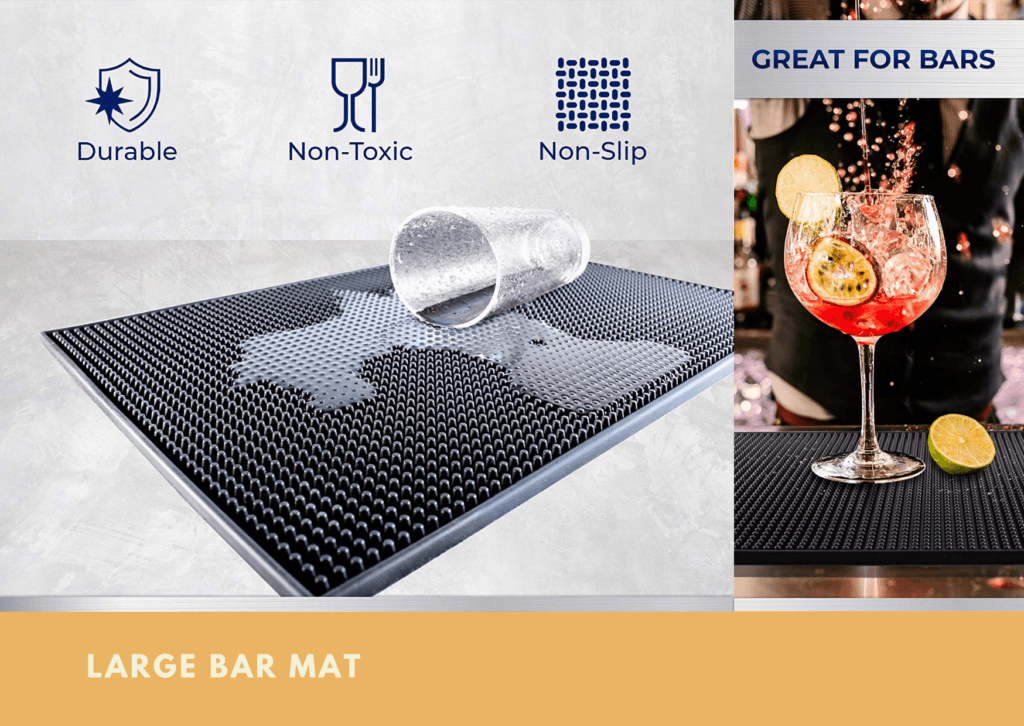 Large Bar Mat | Home Bar Kit