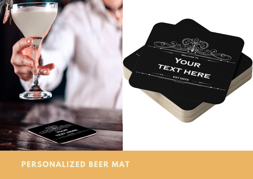 Personalized beer Mat