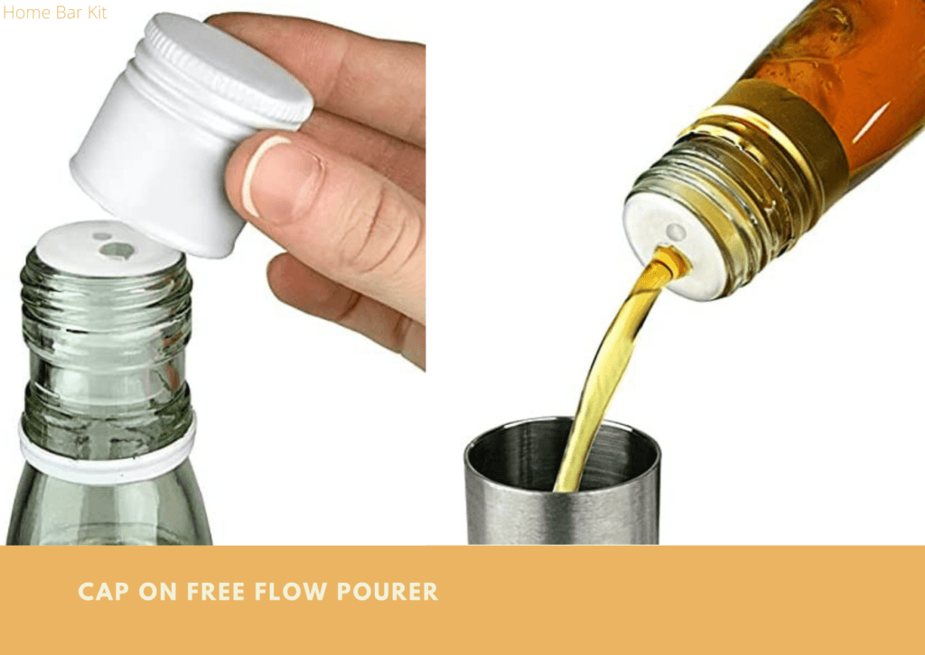 Cap On Free Flow Pourer