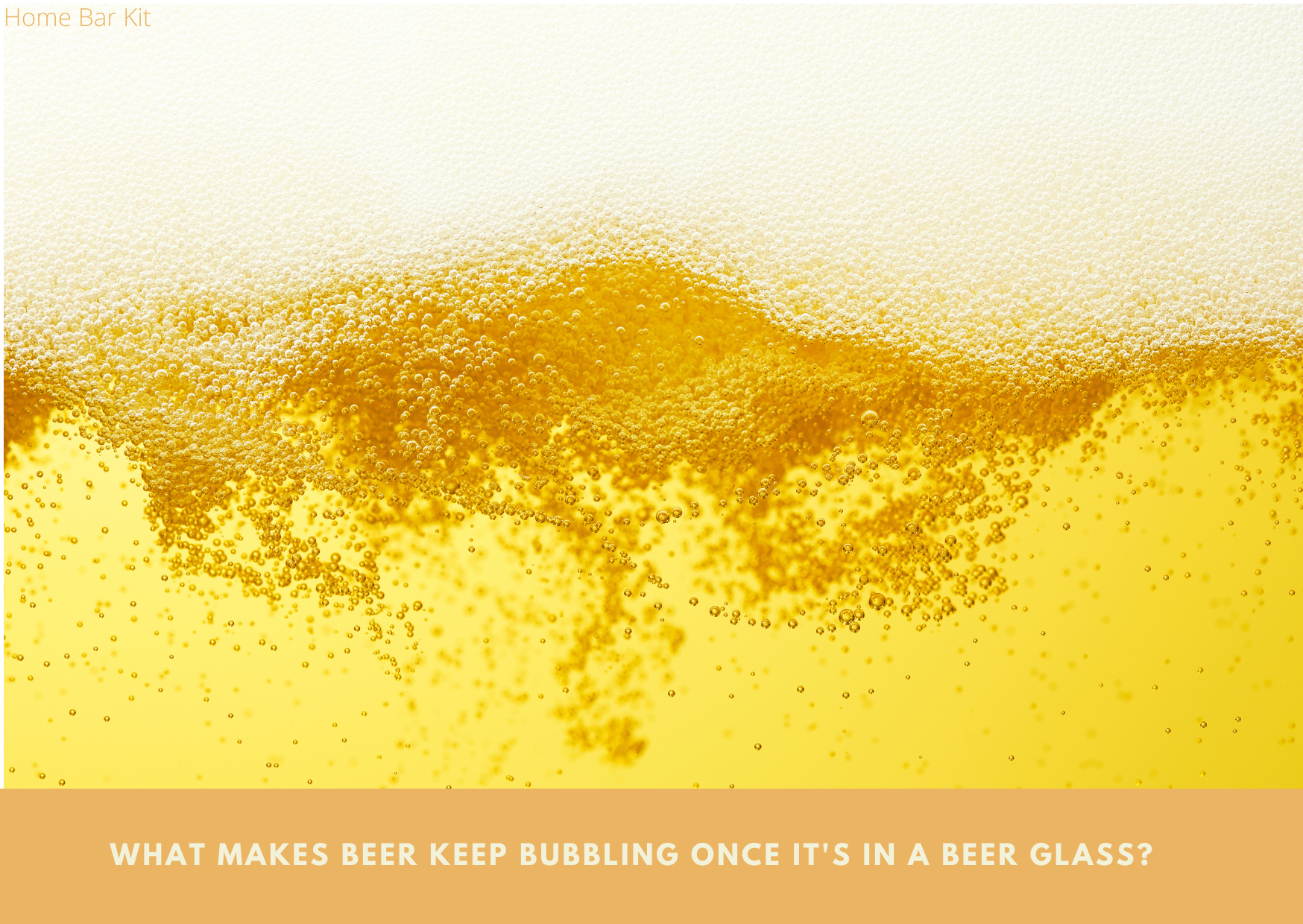 What Makes Beer Keep Bubbling Once It's In A Beer Glass