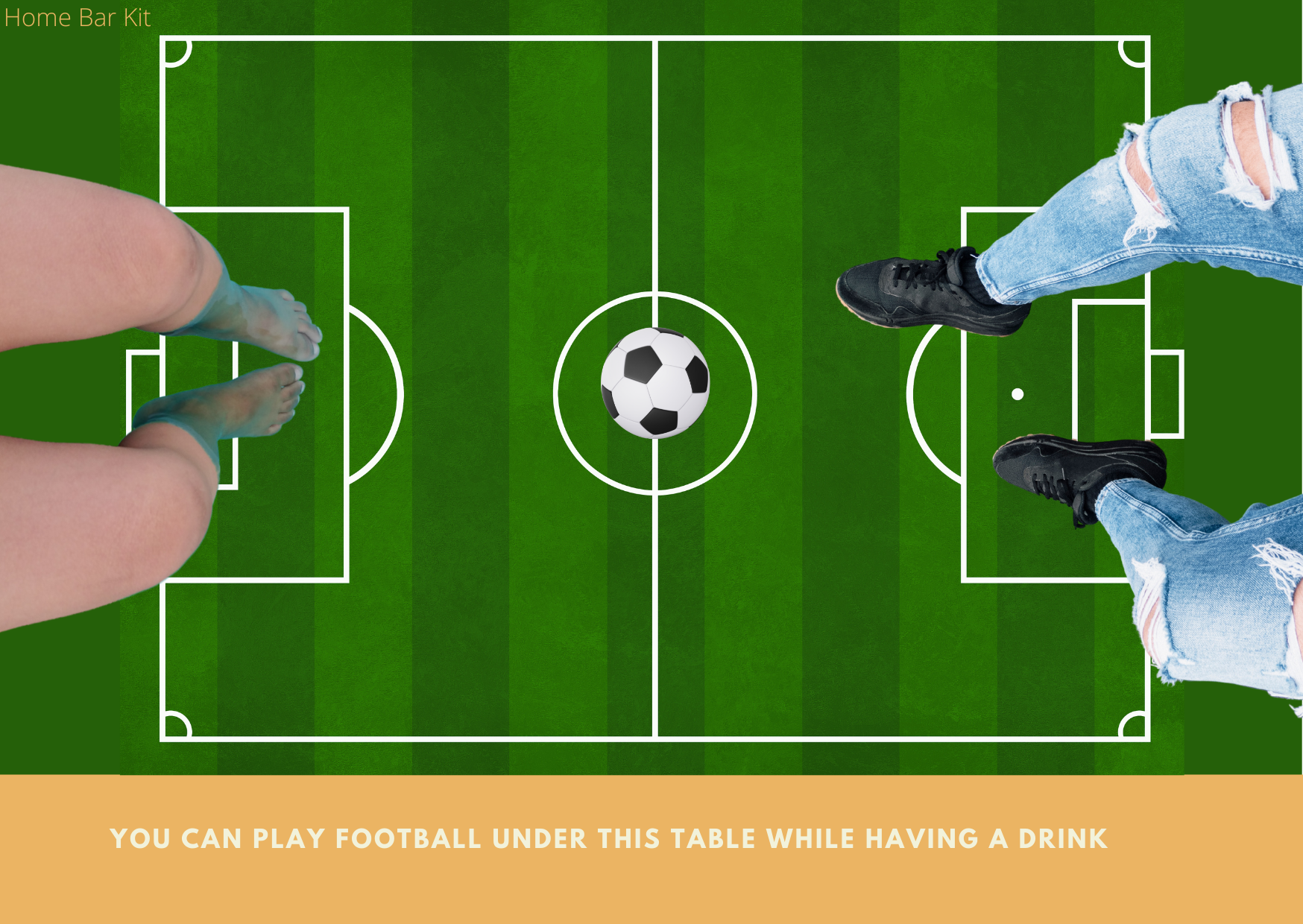 You Can Play Football Under This Table While Having A Drink
