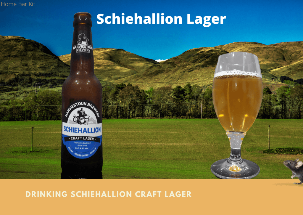 Drinking Schiehallion Craft Lager