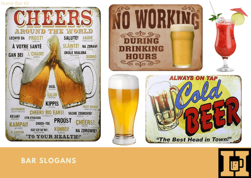 Best home bar slogans and more