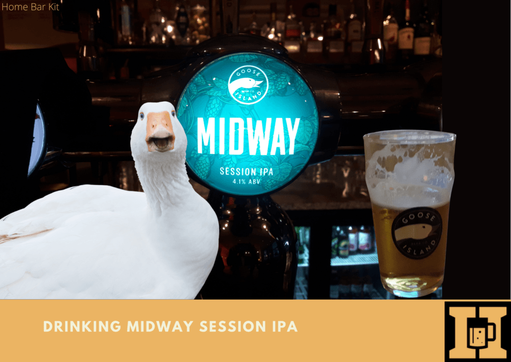 Drinking Midway Session IPA On Tap