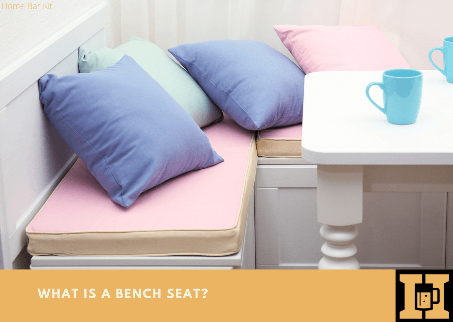 Why Your Home Bar Needs A Bench Seat | Home Bar Kit