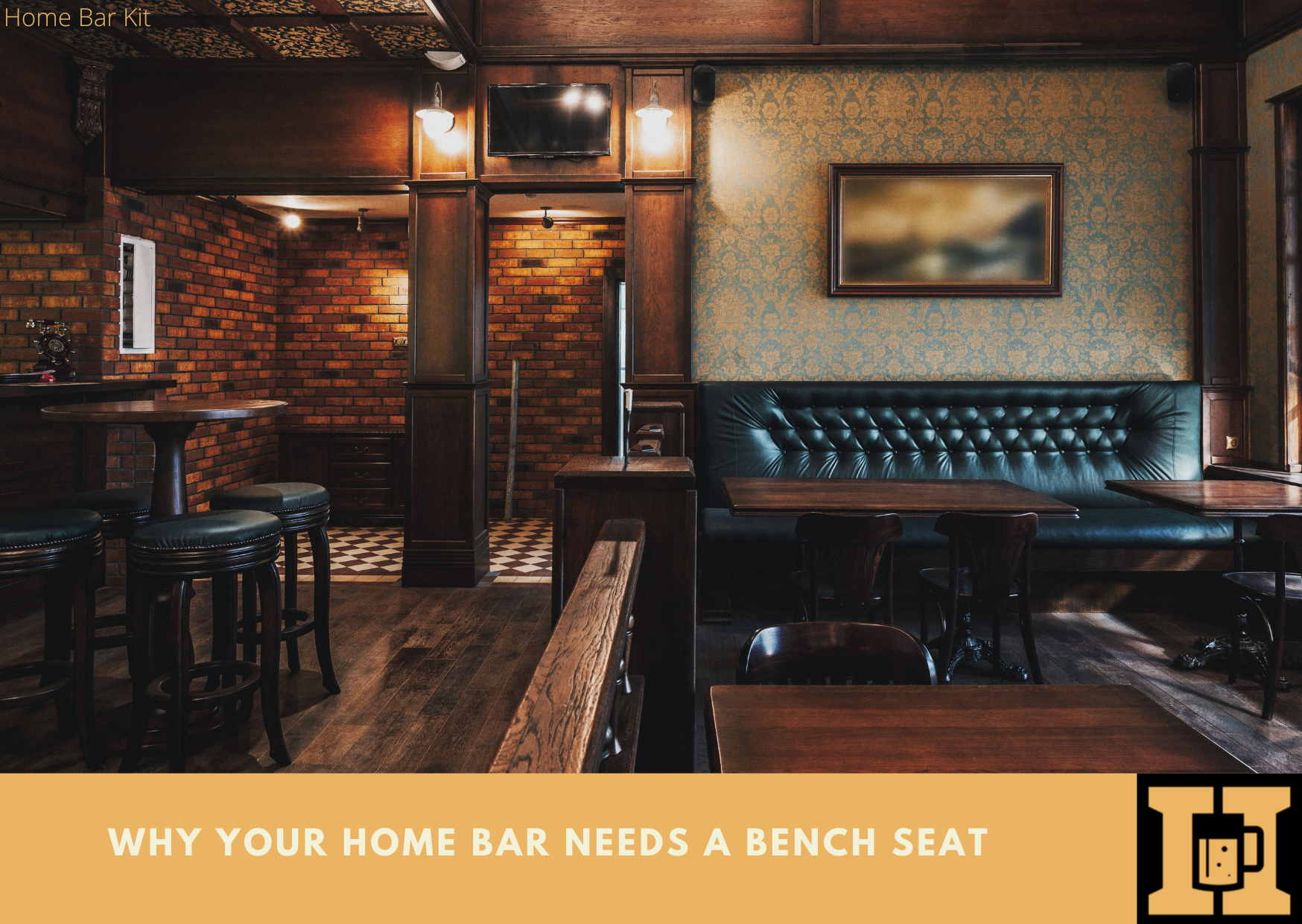 Why Your Home Bar Needs A Bench Seat