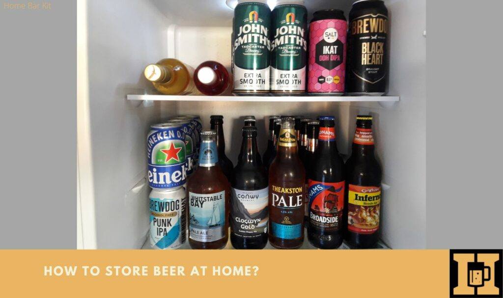 storing beer in refrigerator