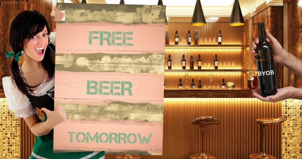 Home Bar Etiquette On BYOB Home Bar Kit