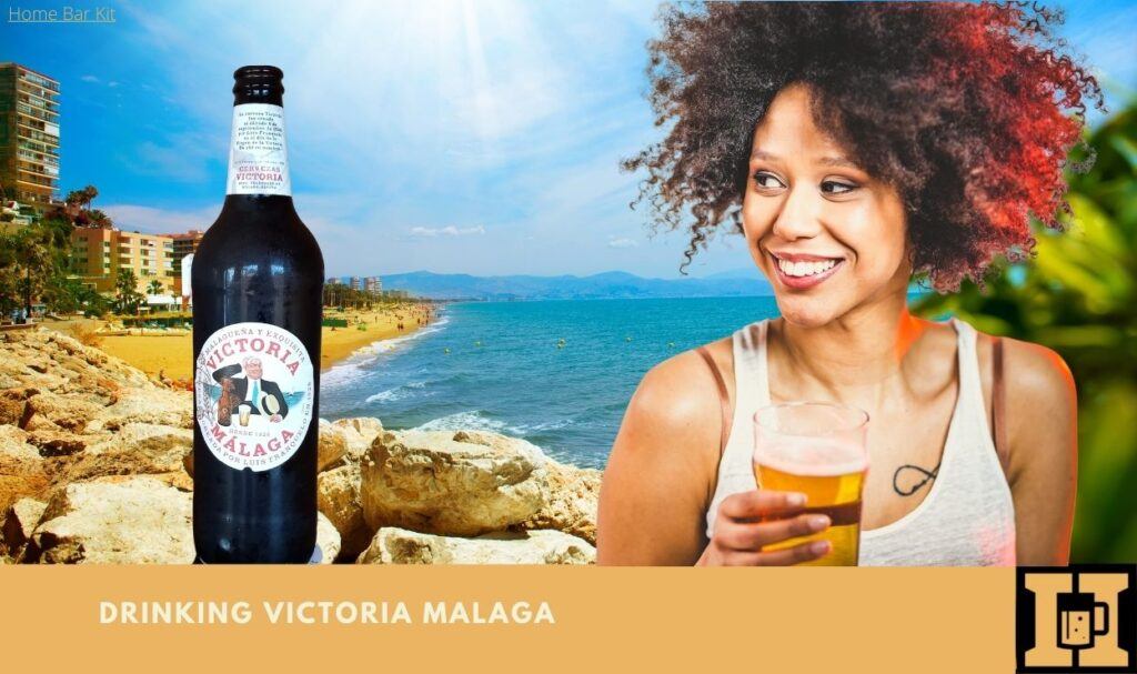 Drinking Victoria Malaga Beer