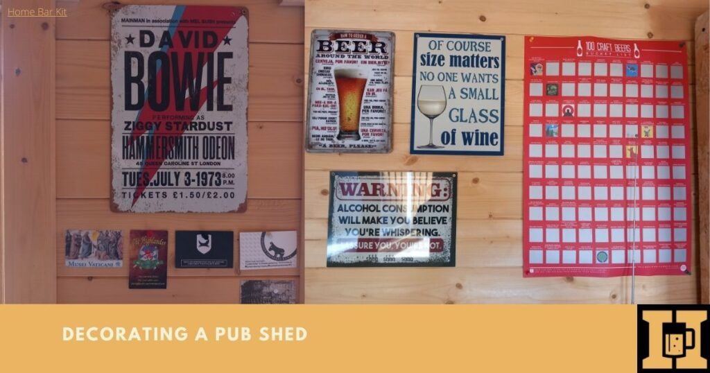 What To Decorate A Pub Shed With