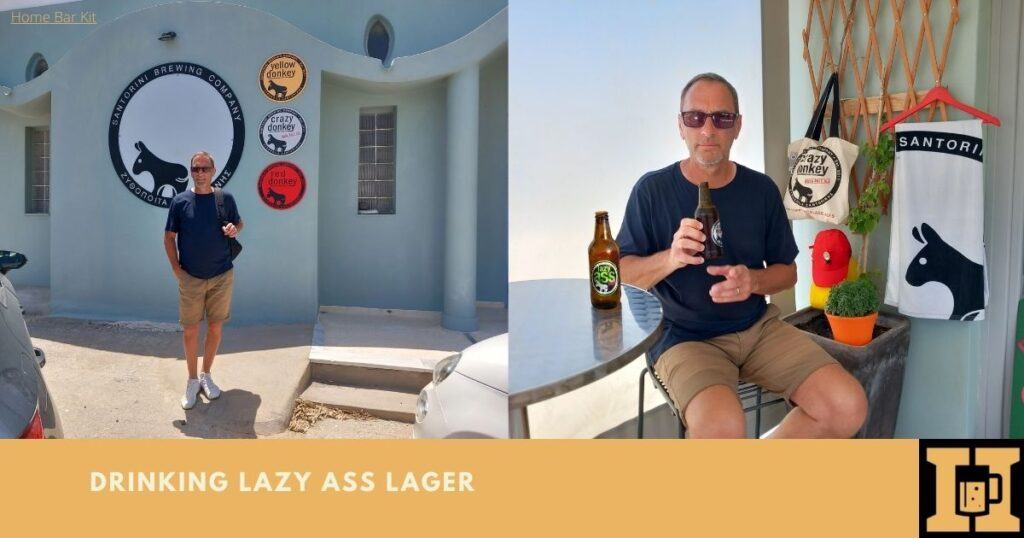 Drinking Lazy Ass Lager A Greek Craft Beer