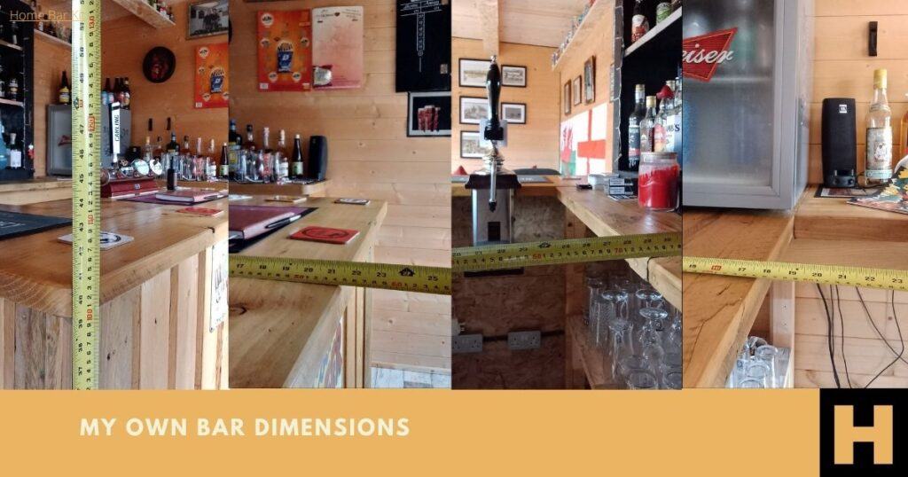 Home Bar Dimensions