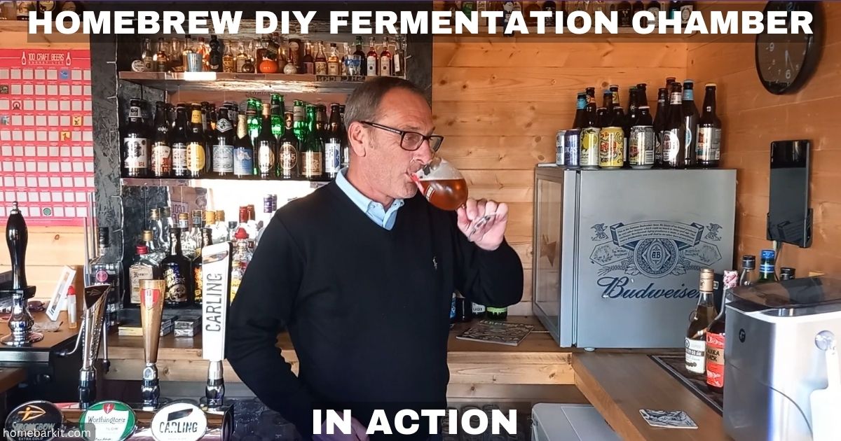 Homebrew DIY Fermentation Chamber In Action