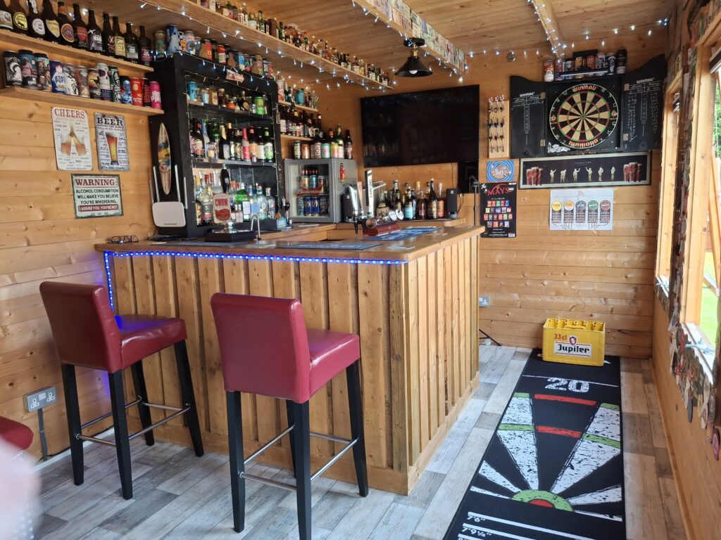 Welsh Cockney Pub Shed Interior